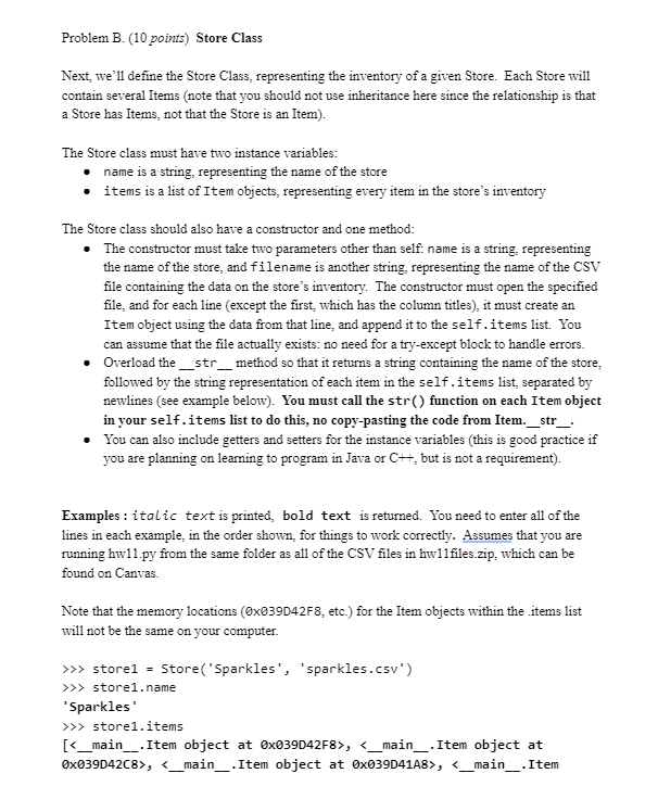 Solved In python, no imported libraries unless specified, | Chegg.com