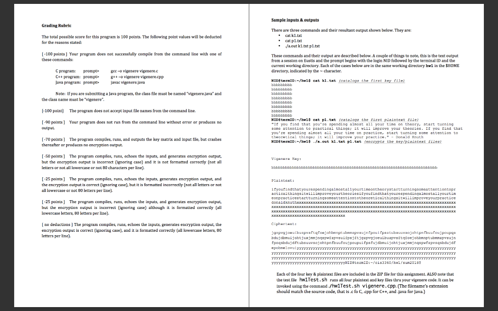 Program Submission Instructions: . You must submit | Chegg.com