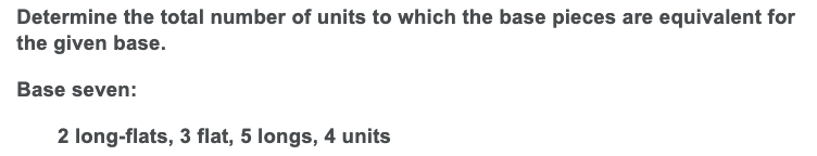 Solved Determine the total number of units to which the base | Chegg.com