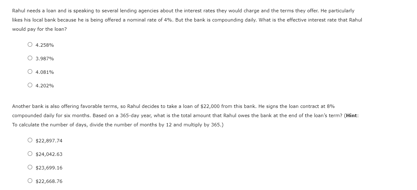 Solved 18. Nonannual Compounding Period The Number Of | Chegg.com