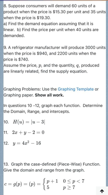 Solved 8. Suppose Consumers Will Demand 60 Units Of A | Chegg.com