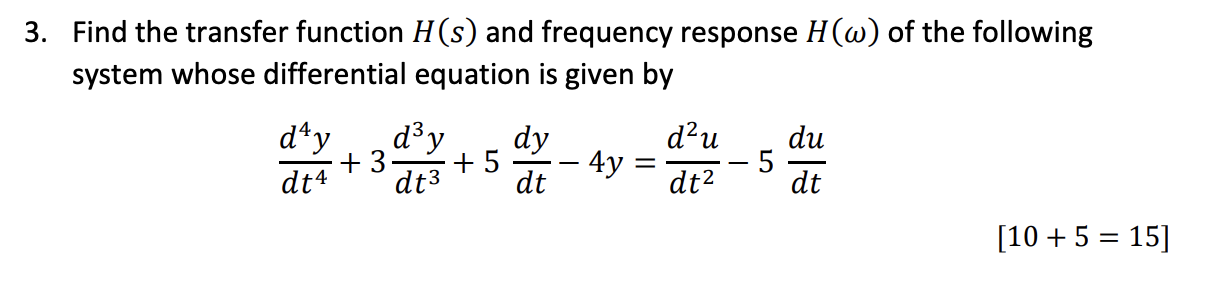 Solved Find the transfer function H(s) ﻿and frequency | Chegg.com