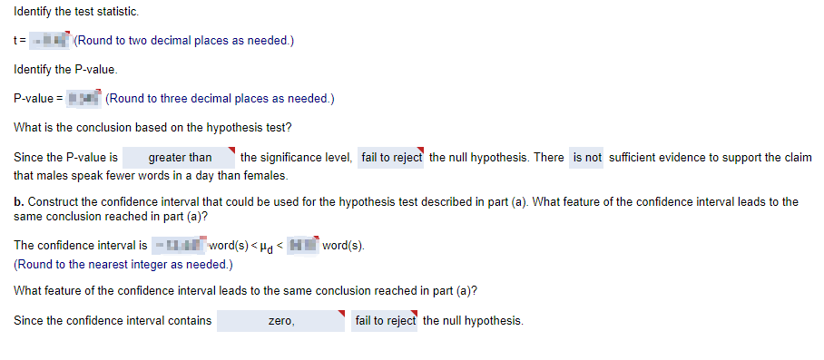 Solved Listed below are the numbers of words spoken in a day | Chegg.com