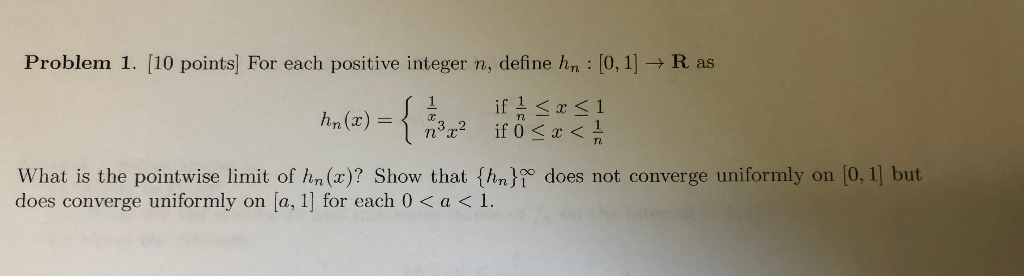 Solved Problem 1. [10 Points] For Each Positive Integer N, | Chegg.com