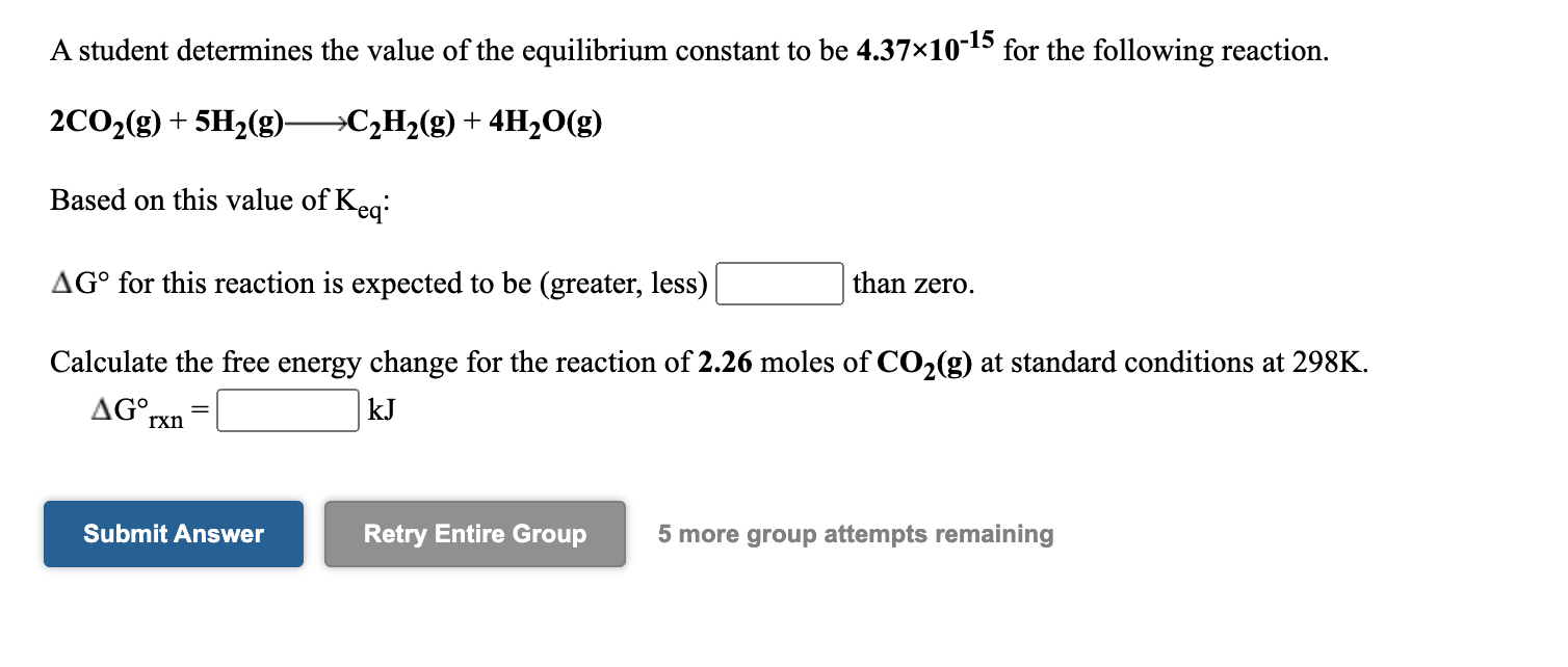 Solved A student determines the value of the equilibrium Chegg