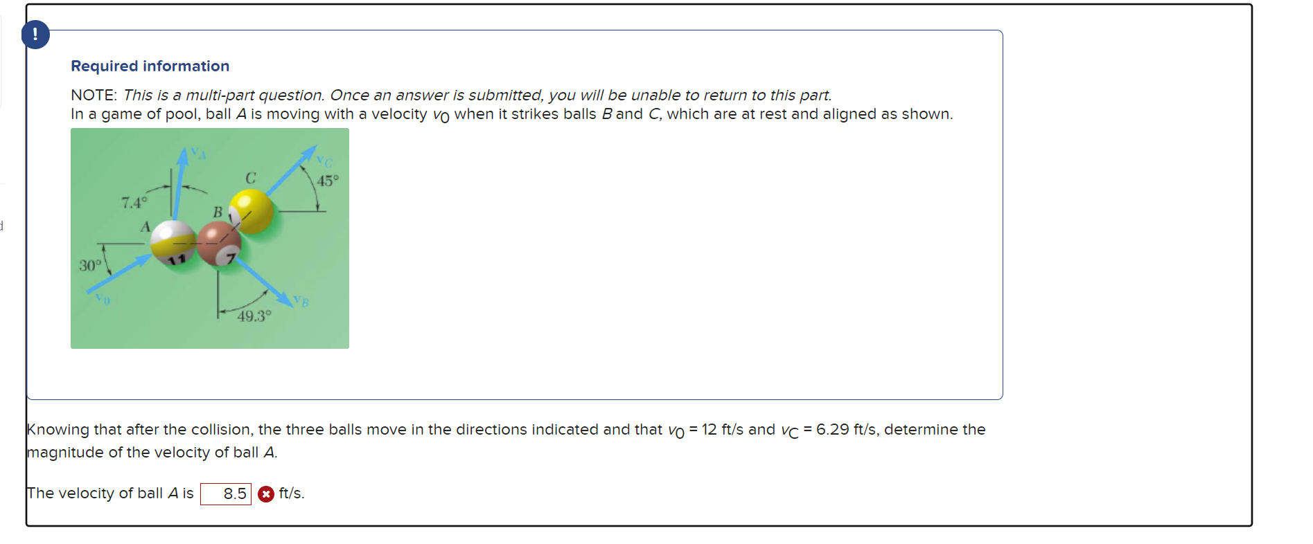 Solved Required information NOTE: This is a multi-part | Chegg.com