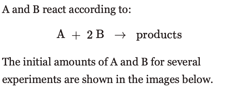 Solved A And B React According To: A + 2 B + Products The | Chegg.com