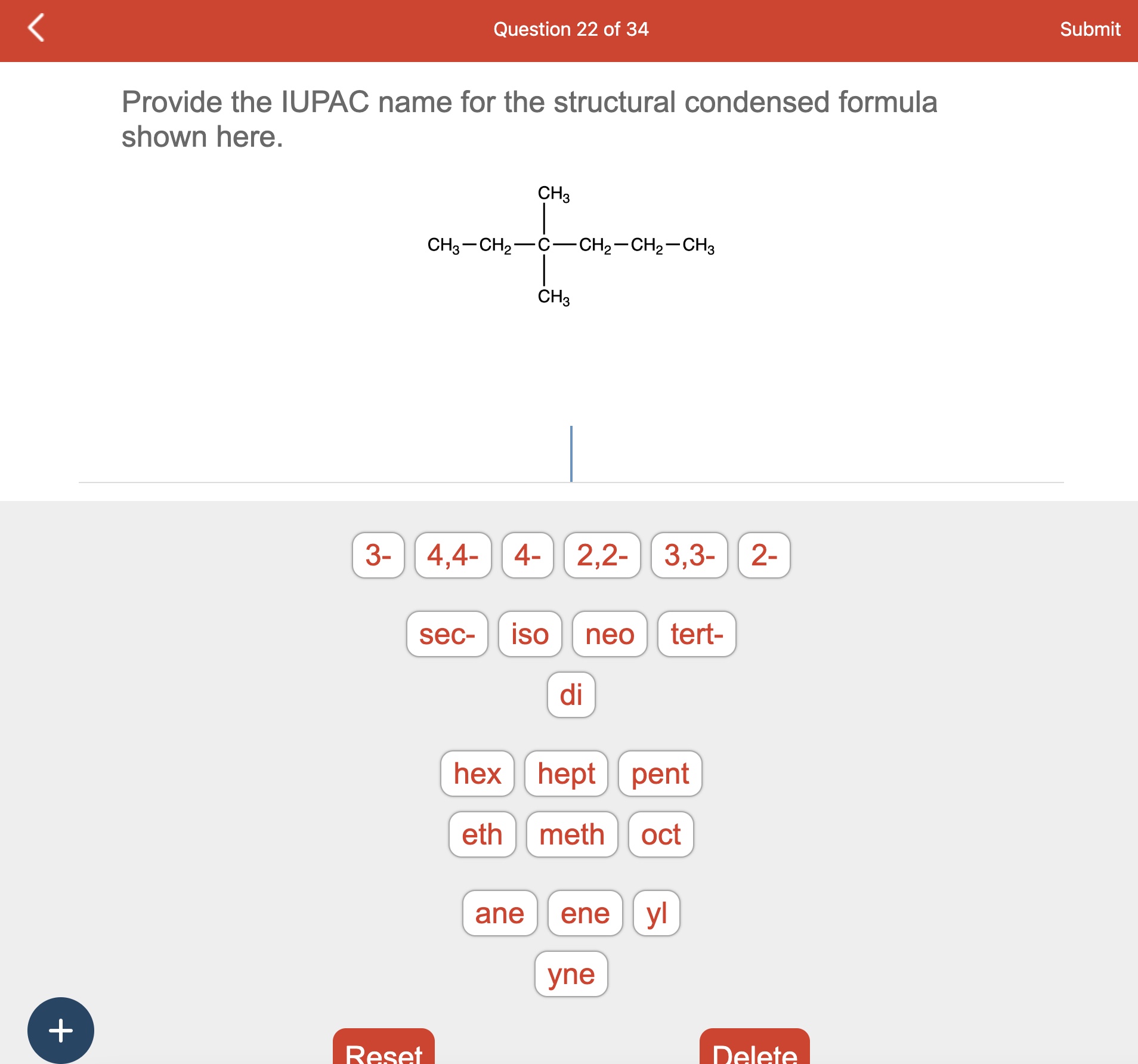 Solved Provide the IUPAC name for the structural condensed | Chegg.com