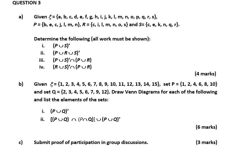 Question 3 A Given A B C D E F G H I J Chegg Com