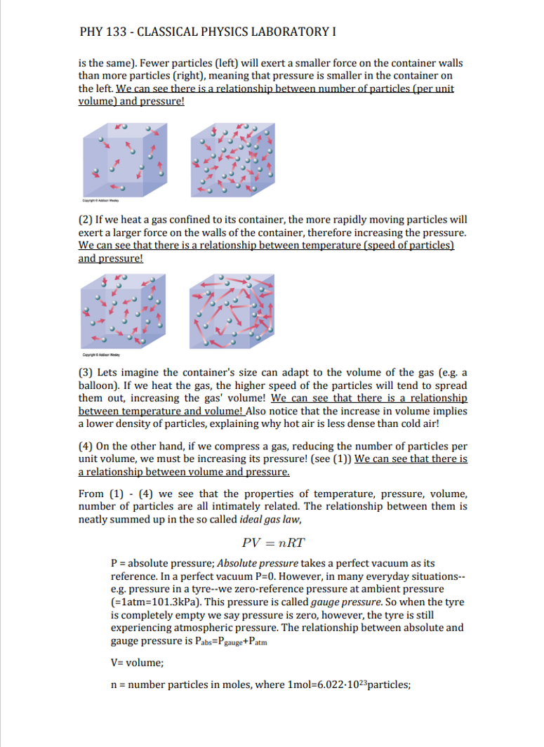 Solved PHY 133 - CLASSICAL PHYSICS LABORATORY I Name: | Chegg.com