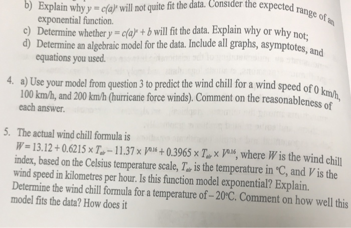 Solved The table gives the wind chill values when it is | Chegg.com