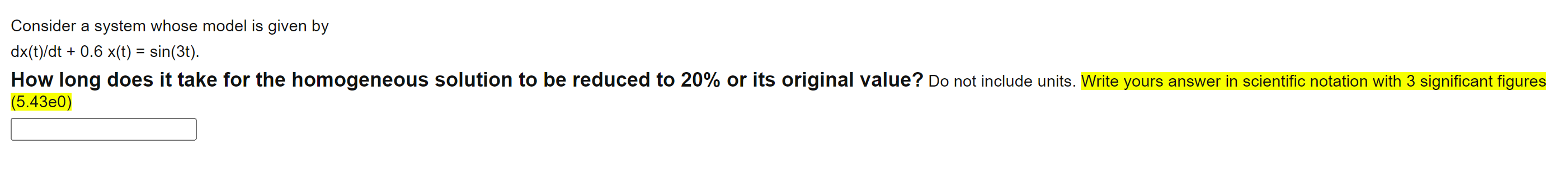 Solved Consider A System Whose Model Is Given By Chegg