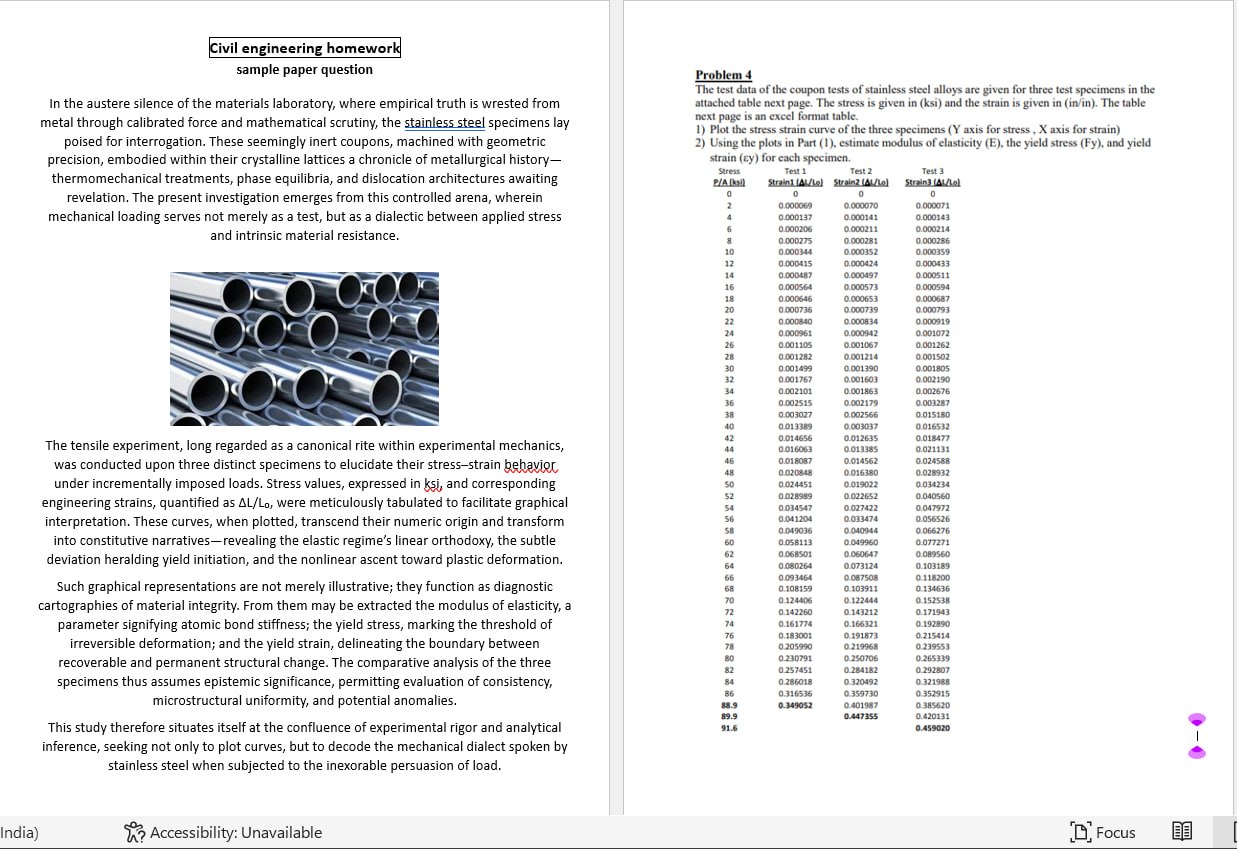 Solved Civil engineering homeworksample paper questionIn the | Chegg.com