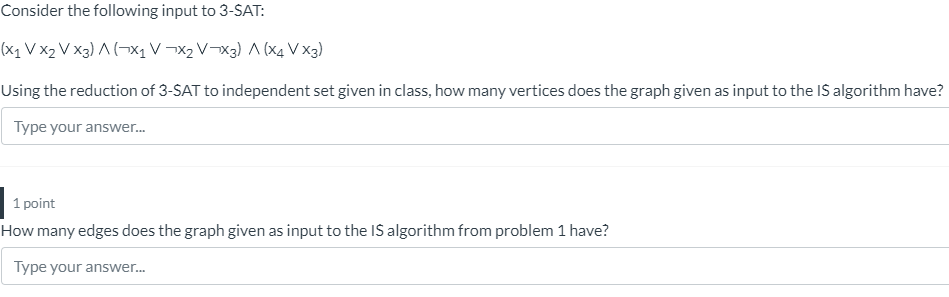 Solved Consider the following input to | Chegg.com