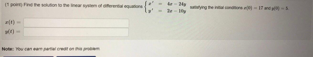 solved-1-point-find-the-solution-to-the-linear-system-of-chegg