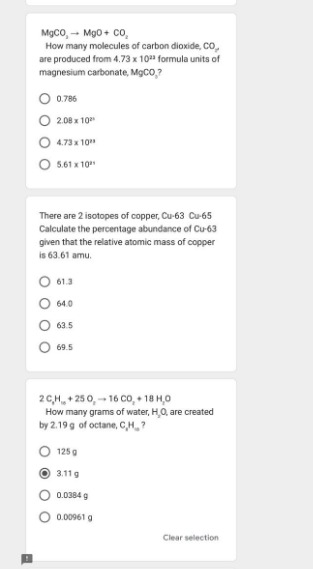 Solved MgCO3>MgO+CO2 How many molecules of carbon dioxide, | Chegg.com