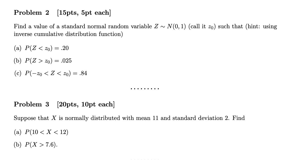Solved Problem 2 (15pts, 5pt each] Find a value of a | Chegg.com