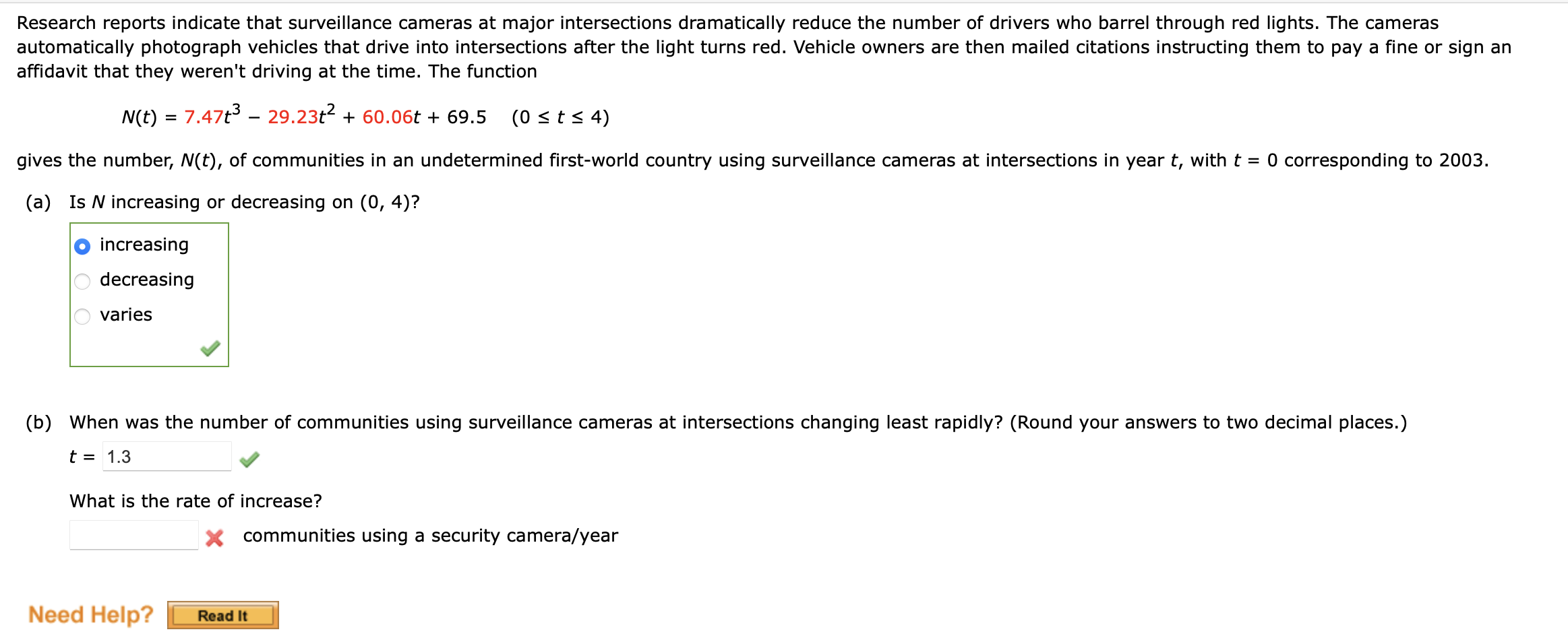Solved Research reports indicate that surveillance cameras | Chegg.com