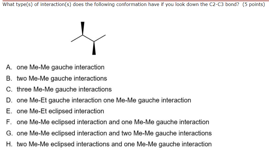 Solved What Type S Of Interaction S Does The Following Chegg Com