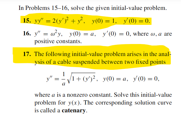 Solved In Problems 15-16, solve the given initial-value | Chegg.com