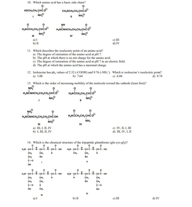 isoelectric point of glutathione Solved 10. Which amino acid has a basic side chain?