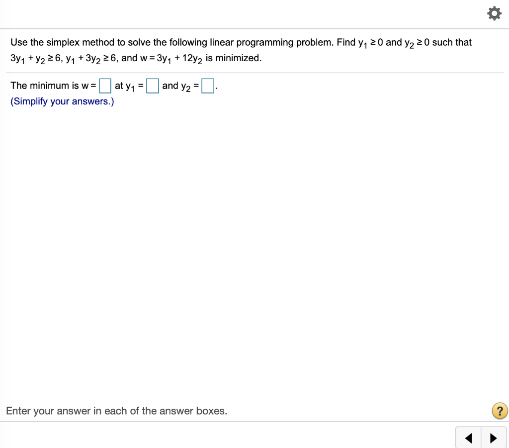 Solved Use The Simplex Method To Solve The Following Linear | Chegg.com