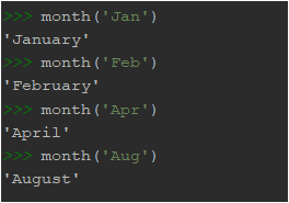 Solved Implement Function Month Takes Abbreviation Month Jan Feb Mar Apr May Jun Jul Aug Sep Oct Q