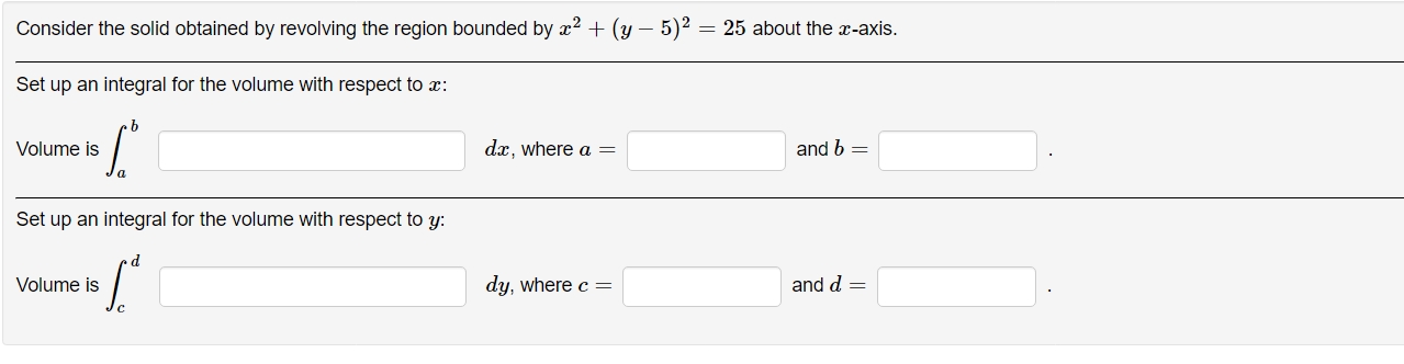 Solved Consider the solid obtained by ﻿revolving the region | Chegg.com