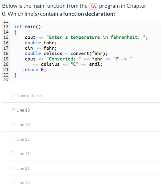 Solved Below is the main function from the f2c program in | Chegg.com