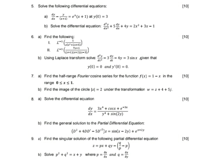 Solved 10 1 Evaluate The Following Integrals A Sl Chegg Com