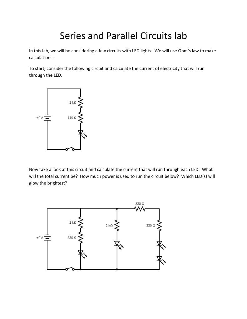 series parallel circuit led