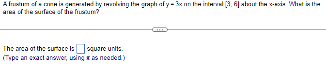 Solved A frustum of a cone is generated by revolving the | Chegg.com