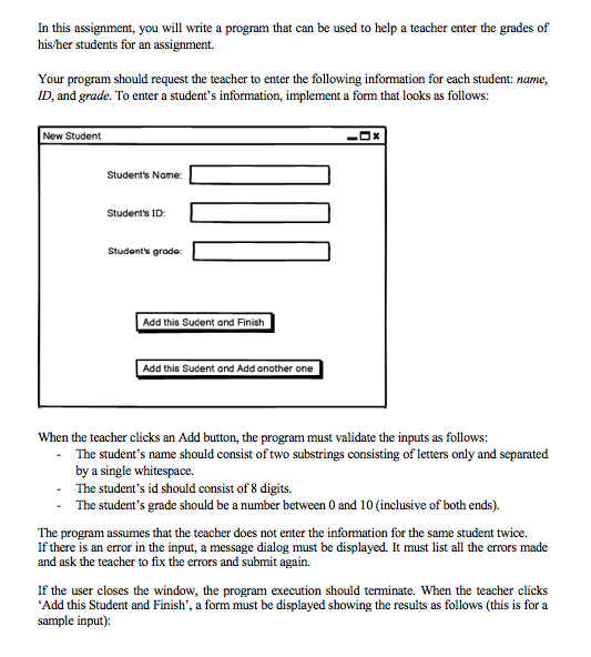Solved In this assignment, you will write a program that can | Chegg.com