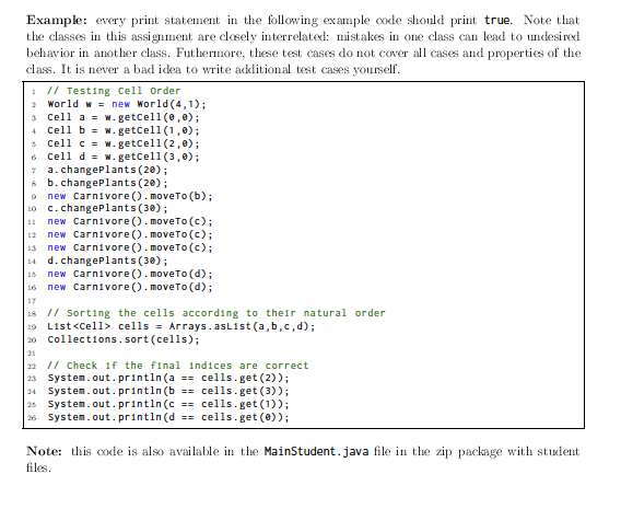 Cell In this exercise you will create the Cell class. | Chegg.com