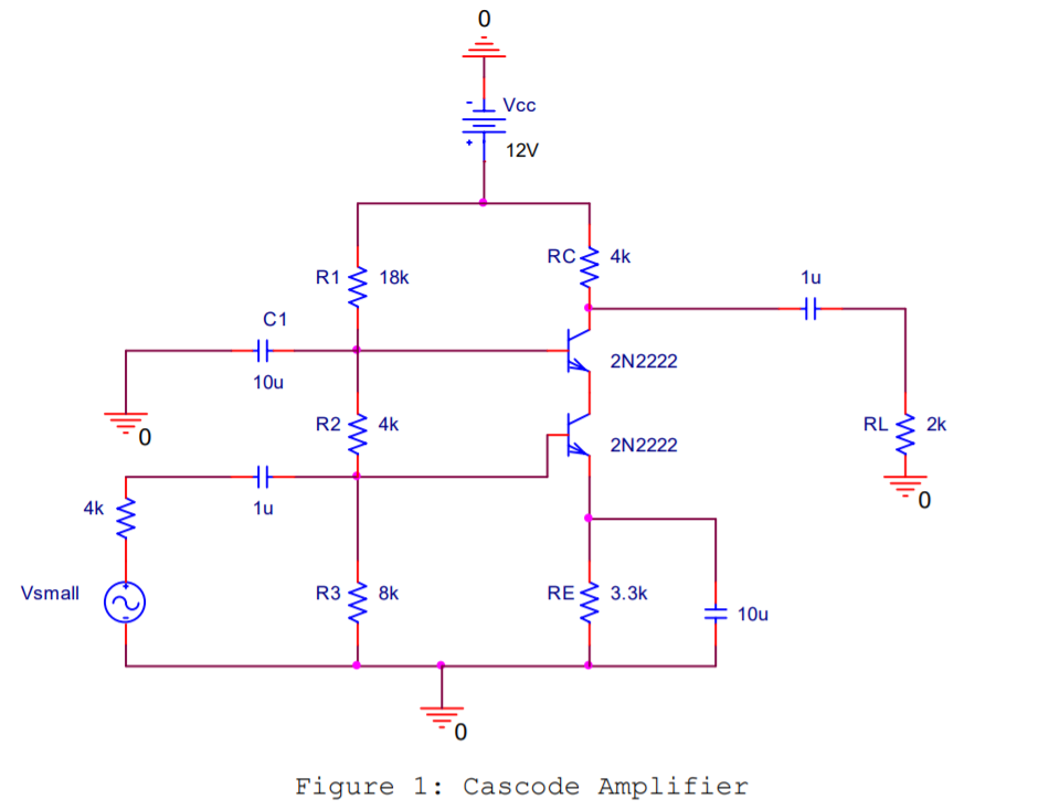 1. Measure the DC operating point of each transistor | Chegg.com