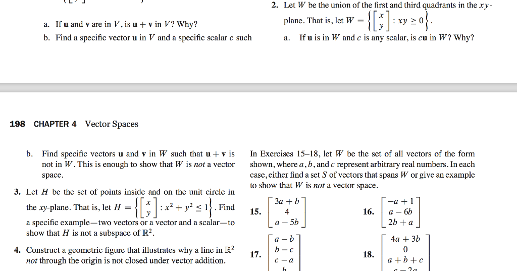 Solved A If U And V Are In V Is U V In V Why B Fin Chegg Com