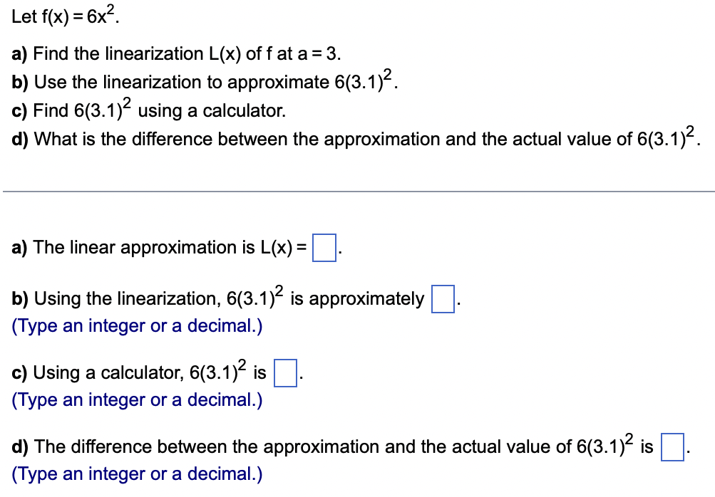 Linearization calculator store