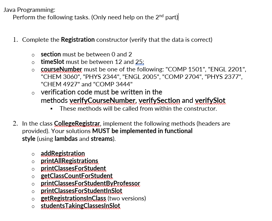Solved I need help on the 2nd part only. (from | Chegg.com