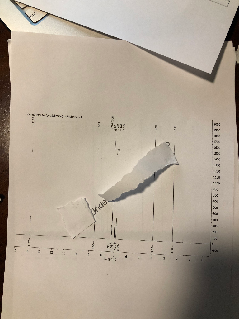 2 Methyoxy 6 P Tolymino Methyl Phenol Is The Chegg 