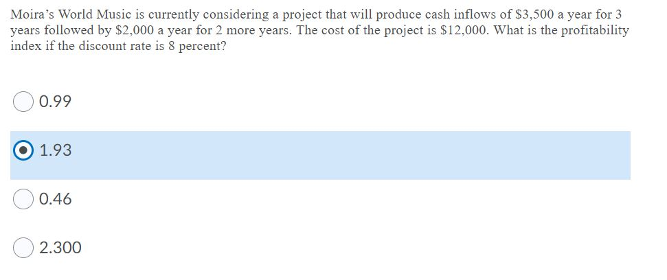 Solved A project requires an initial investment of $75,000 | Chegg.com