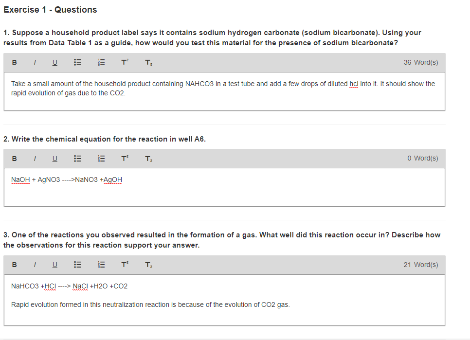 I mostly need help doing this experiment to fill out | Chegg.com