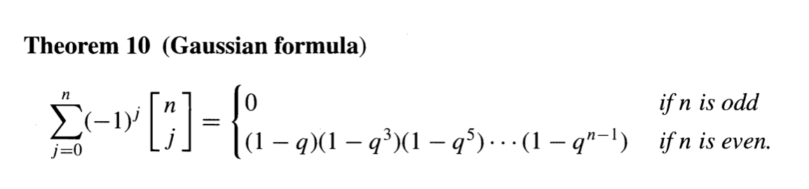 103. Deduce from the formula for Gaussian polynomials | Chegg.com