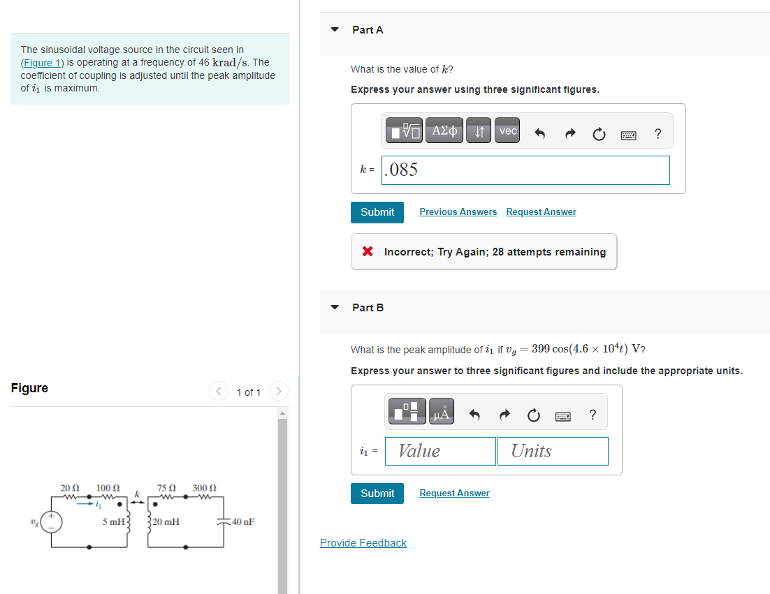 Solved The sinusoidal voltage source in the circuit seen in | Chegg.com