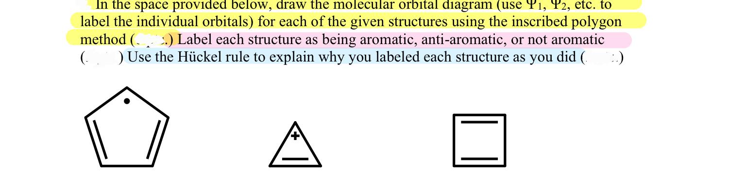 Solved In the space provided below, draw the molecular | Chegg.com