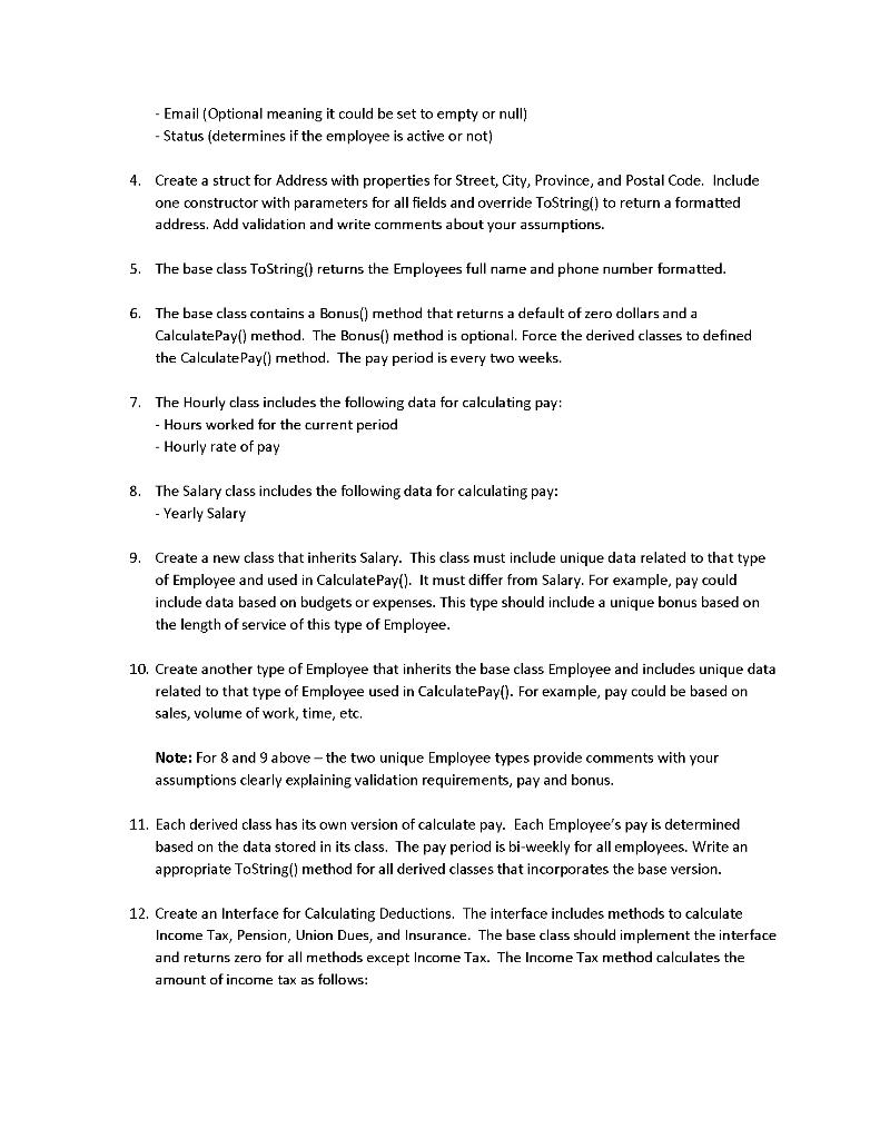 Solved Preamble: Develop the class hierarchy shown below to | Chegg.com