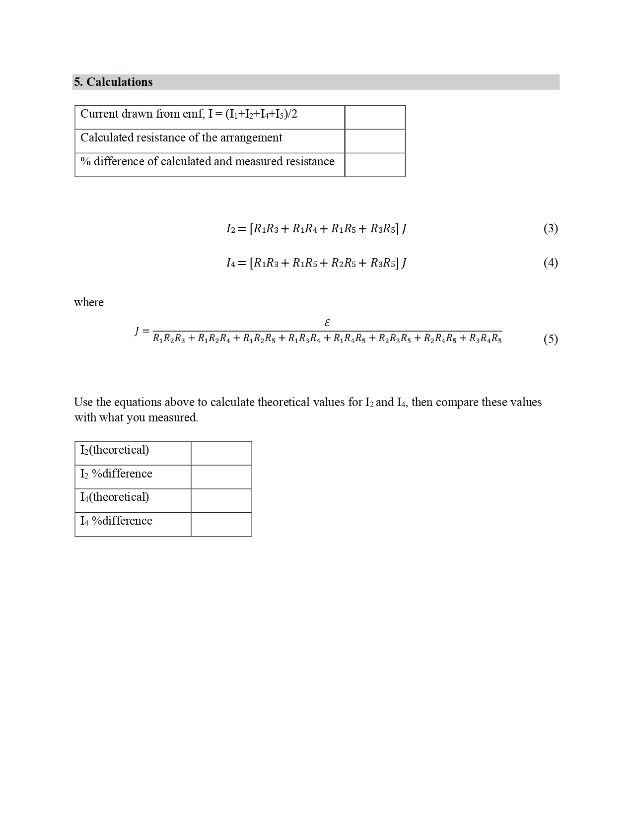 Experiment 2 04 Kirchhoff S Laws 1 Abstract Chegg