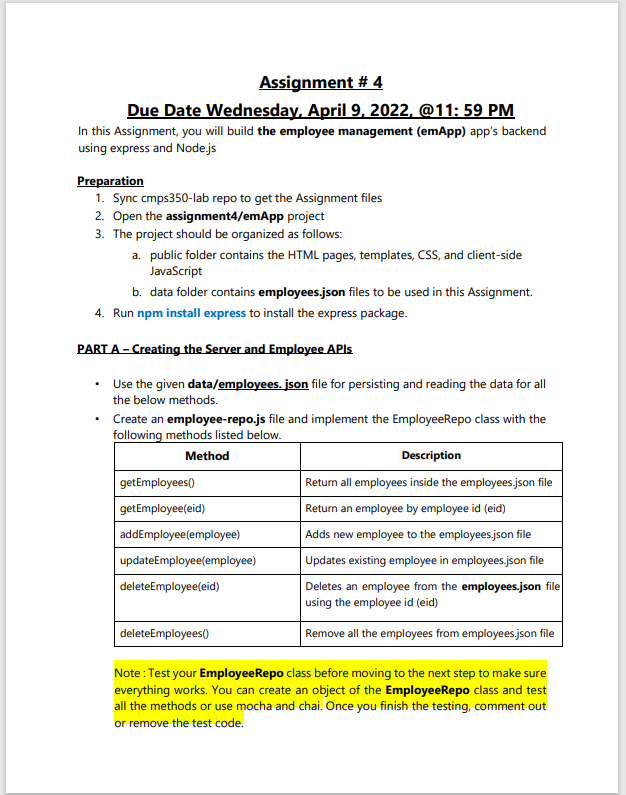 Solved Assignment #4 Due Date Wednesday, April 9, 2022, | Chegg.com