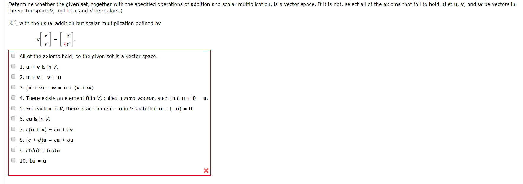 Solved Determine whether the given set, together with the | Chegg.com