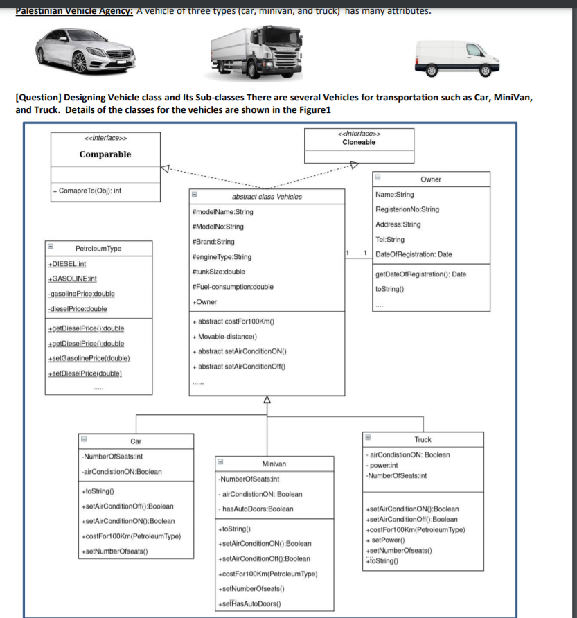 Solved Palestinian vehicle Agency: A vehicle of three types | Chegg.com
