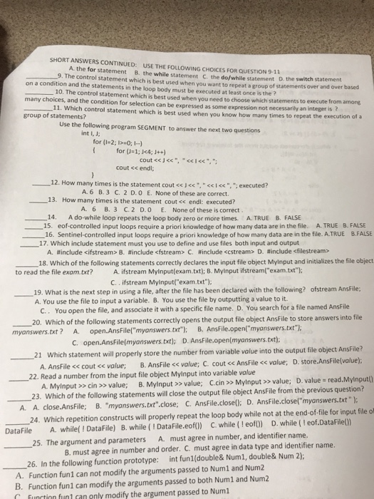 solved-short-answers-continued-use-the-following-cho-ces-chegg